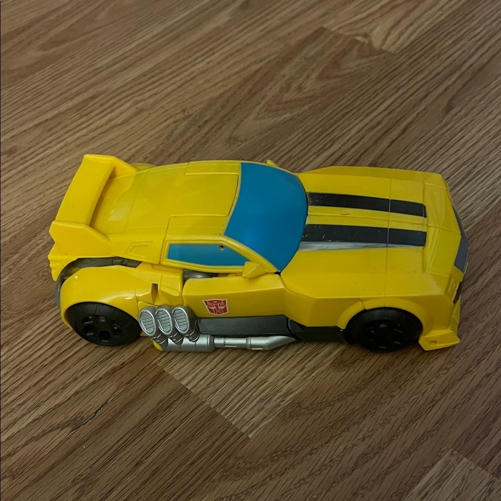 Yellow Transforming Robot Car
